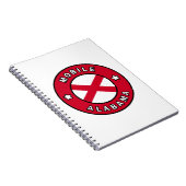 Mobile Alabama Notizblock (Rechte Seite)