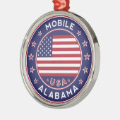 Mobile, Alabama Ornament Aus Metall (Links)