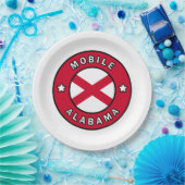 Mobile Alabama Pappteller (Party)