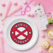 Mobile Alabama Pappteller (Party)