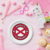 Mobile Alabama Pappteller (Party)