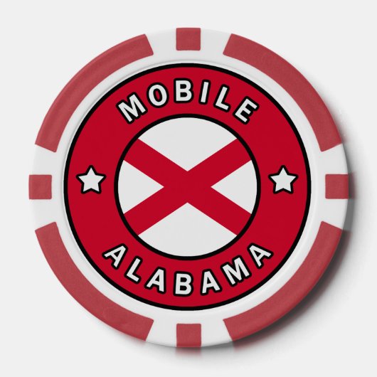 Mobile Alabama Pokerchips (Vorderseite)