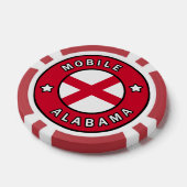 Mobile Alabama Pokerchips (Einzeln)