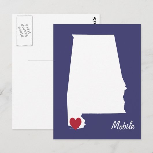 Mobile Alabama Postkarte (Vorne/Hinten)