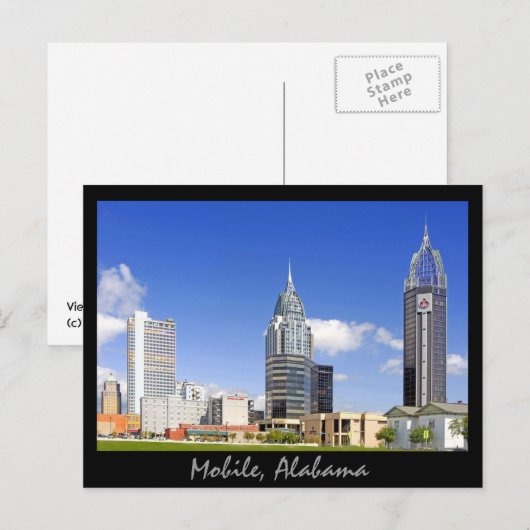 Mobile, Alabama Postkarte (Vorne/Hinten)
