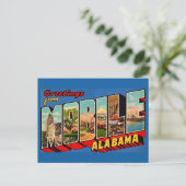 Mobile Alabama Retro-Grußpostkarte Postkarte (Stehend Vorderseite)