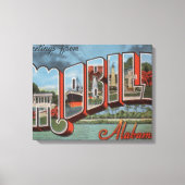 Mobile, Alabama (River Scene) Leinwanddruck (Vorderseite)