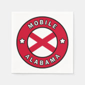 Mobile Alabama Serviette (Vorderseite)