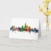 Mobile Alabama Skyline Karte (Gelbe Blume)