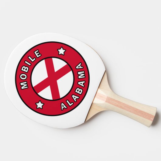 Mobile Alabama Tischtennis Schläger (Seitenansicht)