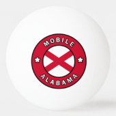 Mobile Alabama Tischtennisball (Vorderseite)