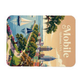 Mobile, Alabama USA Magnet (Horizontal)