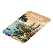 Mobile, Alabama USA Magnet (Linke Seite)