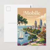 Mobile, Alabama USA Postkarte (Vorne/Hinten)