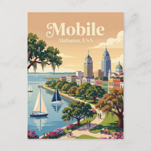 Mobile, Alabama USA Postkarte
