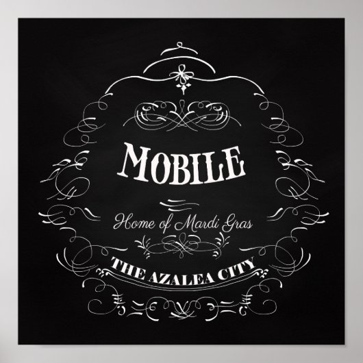 Mobile, Alabama - Zuhause der Mardi Gras Poster (Vorne)