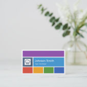 Mobile App Developer - Creative Modern Metro Style Visitenkarte (Stehend Vorderseite)
