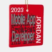 Mobile App Developer Extraordinaire CUSTOM Keramikornament (Rechts)