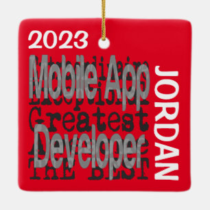 Mobile App Developer Extraordinaire CUSTOM Keramikornament