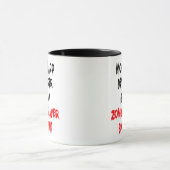 Mobile App Developer Zombie Slayer Joke Tasse (Zentrum)