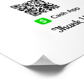 Mobile App-Zahlung | Zur Bezahlung scannen Poster (Ecke)