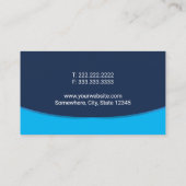 Mobile Auto Detailing Car Wash Blue Visitenkarte (Rückseite)