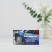 Mobile Auto Detection Auto Wash QR Visitenkarte (Stehend Vorderseite)