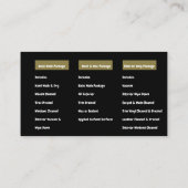 Mobile Auto Detection Auto Wash QR Visitenkarte (Rückseite)