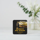 Mobile Auto Detection Service Business Card Quadratische Visitenkarte (Stehend Vorderseite)