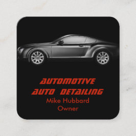 Mobile Auto Detection Service Business Card Quadratische Visitenkarte