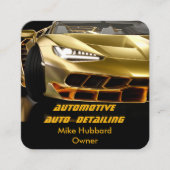 Mobile Auto Detection Service Business Card Quadratische Visitenkarte (Vorderseite)