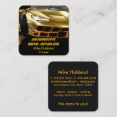 Mobile Auto Detection Service Business Card Quadratische Visitenkarte (Vorne/Hinten)