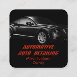 Mobile Auto Detection Service Business Card Quadratische Visitenkarte