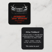 Mobile Auto Detection Service Business Card Quadratische Visitenkarte (Vorne/Hinten)