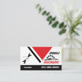 Mobile Auto Mechanic Car Repair Editable Visitenkarte (Stehend Vorderseite)