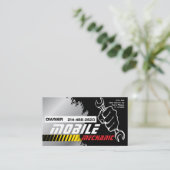 Mobile Auto Mechanic Car Repair Editable Visitenkarte (Stehend Vorderseite)