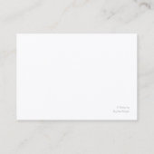 Mobile Auto mit detaillierten Visitenkarten Visitenkarte (Rückseite)