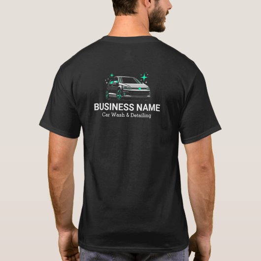 Mobile Auto-Wäsche & Detailing Custom T-Shirt (Rückseite)