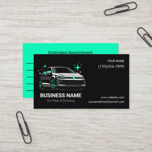 Mobile Auto-Wäsche & -Detailing Individuelle Termi Visitenkarte