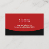 Mobile Auto zur Detailinformation des Muskelkater Visitenkarte (Rückseite)