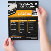 Mobile Autodetailing-Profi-Autowäsche Flyer (Hand)