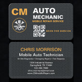 Mobile Automotive Technician QR Code Visitenkarte