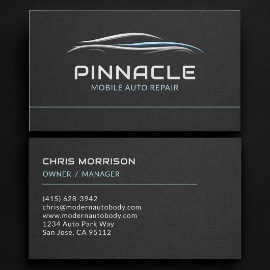 Mobile Autoreparatur-Profi Visitenkarte
