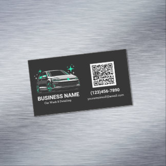 Mobile Autowäsche & Detailanpassung individuell Magnetische Visitenkarte