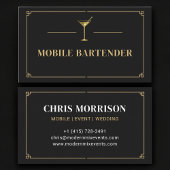 Mobile Bartender Professional Visitenkarte