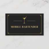 Mobile Bartender QR Code Professional Visitenkarte (Vorderseite)