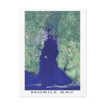 Mobile Bay Alabama Satellite-Foto