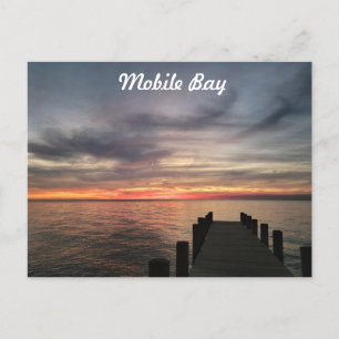 Mobile Bay Sunset Postkarte