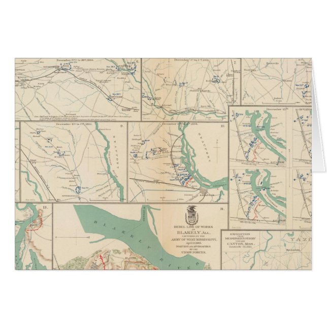 Mobile, Blakely, Messingers Ferry-Canton (Vorderseite (Horizontal))