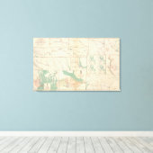 Mobile, Blakely, Messingers Ferry-Canton Leinwanddruck (Insitu (Holzboden))